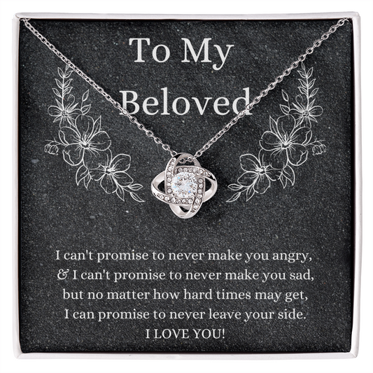 To My Beloved - Promise Love Knot Necklace