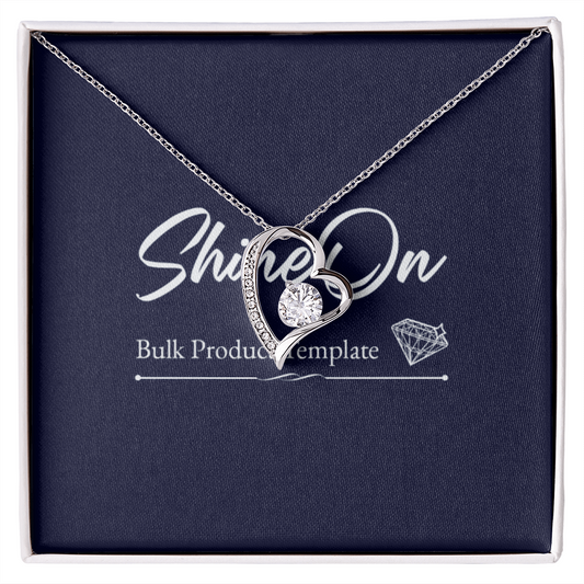 White Gold Forever Love Necklace